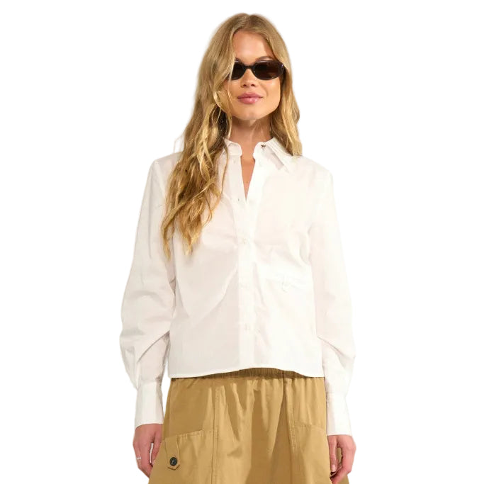 Numph NUAsho women's bright white shirt