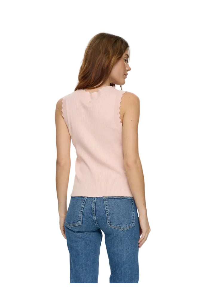 Numph Womens Top Deidra Vest Mangano Calcite