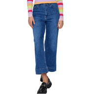 Numph women's blue denim jeans with zip