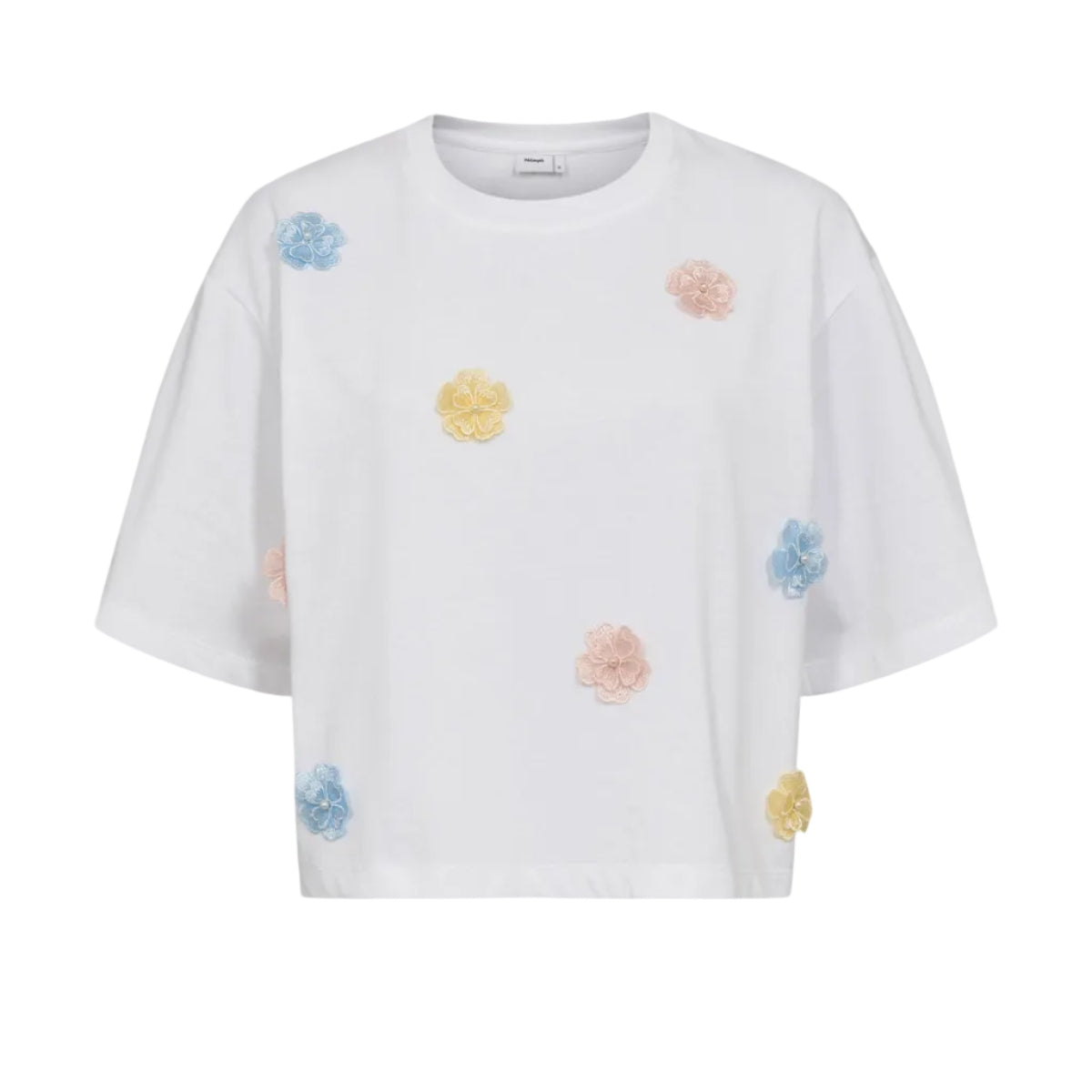 Numph Womens T-Shirt Fleura Skyway