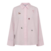 Numph Womens Shirt Nutenja Pink Lady