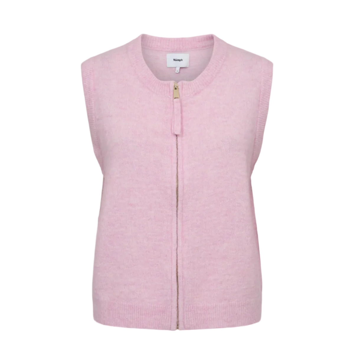 Numph Womens Nufuette Zip Vest Pink Lady