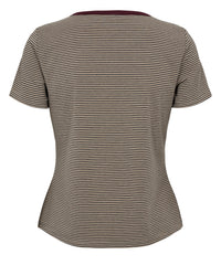 Numph Womens Nualexa T-Shirt Silver Mink