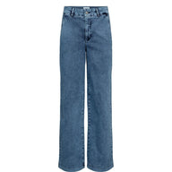 Numph Womens Nuamber Wide Acid Jeans Medium Blue Denim