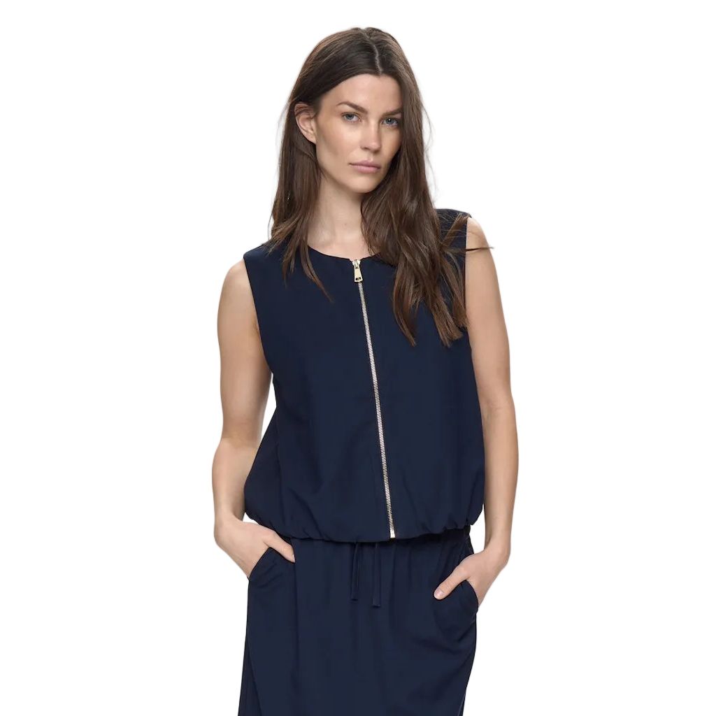 Numph Womens Nujulia Vest Dark Sapphire