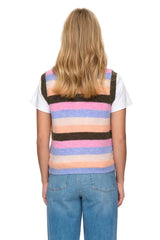 Numph Womens Nuriette Stripy Vest Sea Turtle
