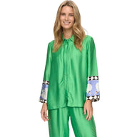 Numph Womens Shirt Nuadelina Vibrant Green