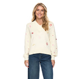 Numph Womens Nusoleima Pullover Pristine