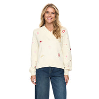 Numph Womens Nusoleima Pullover Pristine