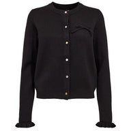 Numph Womens Cardigan NUNoni Caviar