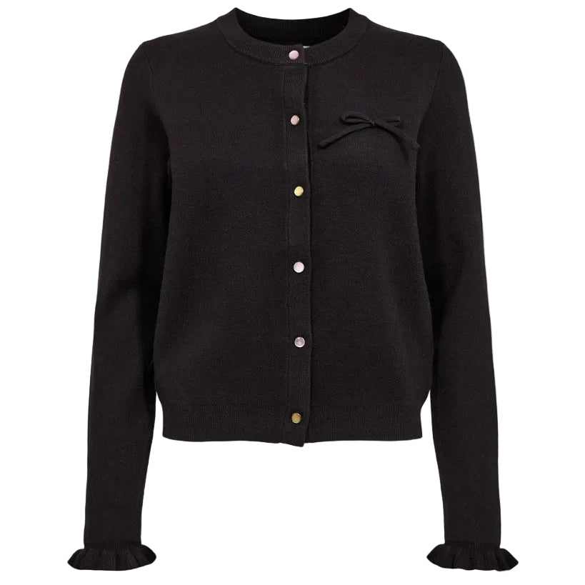 Numph Womens Cardigan NUNoni Caviar