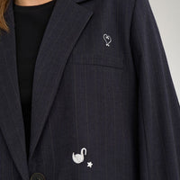 Numph Womens Oversized Blazer NULouise Salute