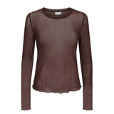 Numph Womens Top NUJinnie Chocolate Plum