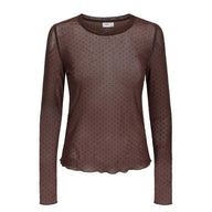 Numph Womens Top NUJinnie Chocolate Plum