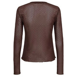 Numph Womens Top NUJinnie Chocolate Plum