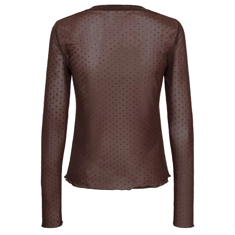 Numph Womens Top NUJinnie Chocolate Plum