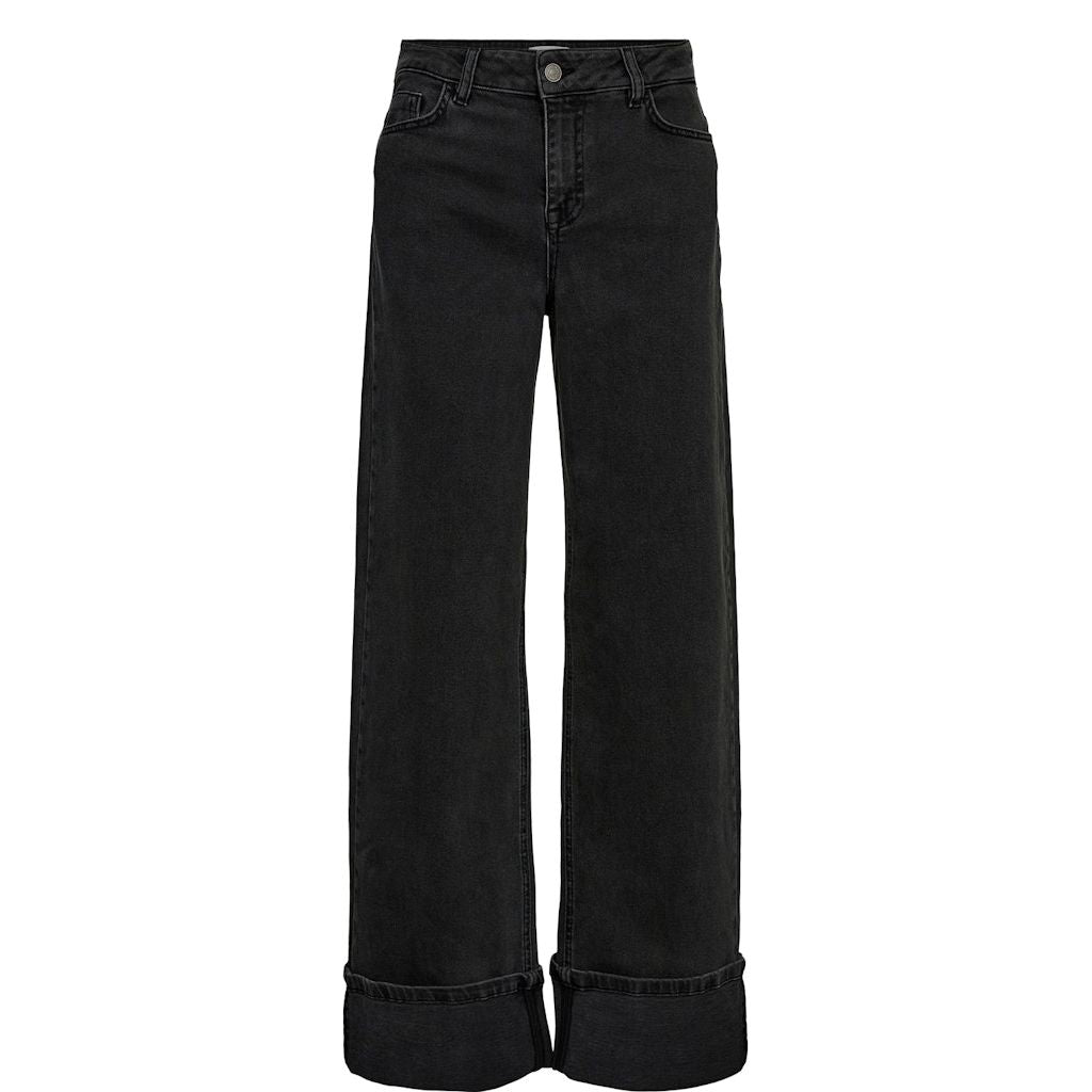Numph Womens Jeans Toronto Wide Obsidian
