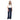 Numph Womens Pants Bussy Denim Long Dark Blue Denim