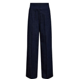 Numph Womens Pants Bussy Denim Long Dark Blue Denim