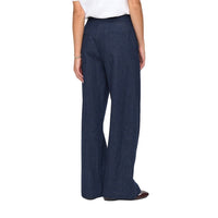 Numph Womens Pants Bussy Denim Long Dark Blue Denim