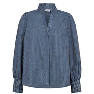 Numph Womens Shirt Emilie Medium Blue Denim