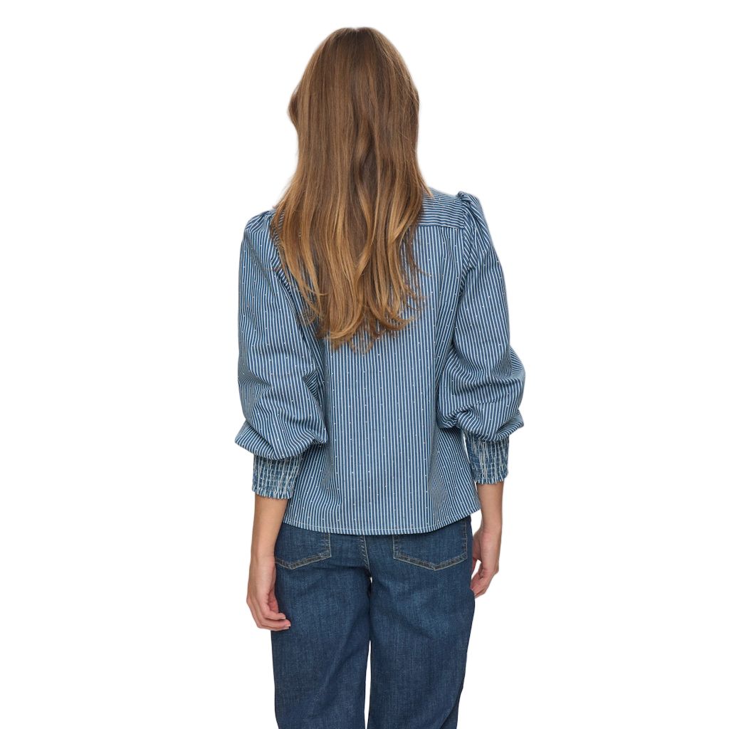 Numph Womens Shirt Emilie Medium Blue Denim