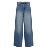 Numph Womens Jeans Brooklyn Glam Blue Demin Silver Foil
