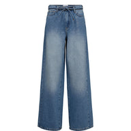 Numph Womens Jeans Brooklyn Glam Blue Demin Silver Foil