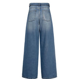 Numph Womens Jeans Brooklyn Glam Blue Demin Silver Foil