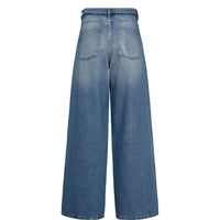 Numph Womens Jeans Brooklyn Glam Blue Demin Silver Foil