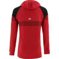 O'Neills Down GAA Rockway adults' red, black and white fleece hoodie