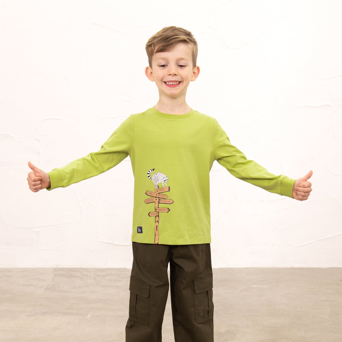 Lighthouse Boys Top Oliver Racoon