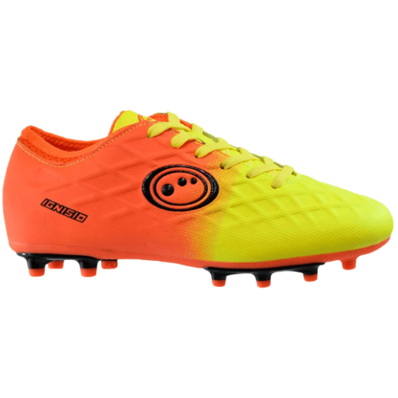 Optimum Kids Ignisio Lace Up Moulded Stud Rugby Boot Yellow/Orange ...