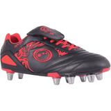 Optimum Rugby Boot Senior Razor Black/Red - Donaghys
