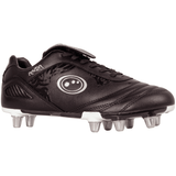 Optimum Rugby Boot Senior Razor Black/Silver - Donaghys