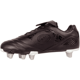 Optimum Rugby Boot Senior Razor Black/Silver - Donaghys
