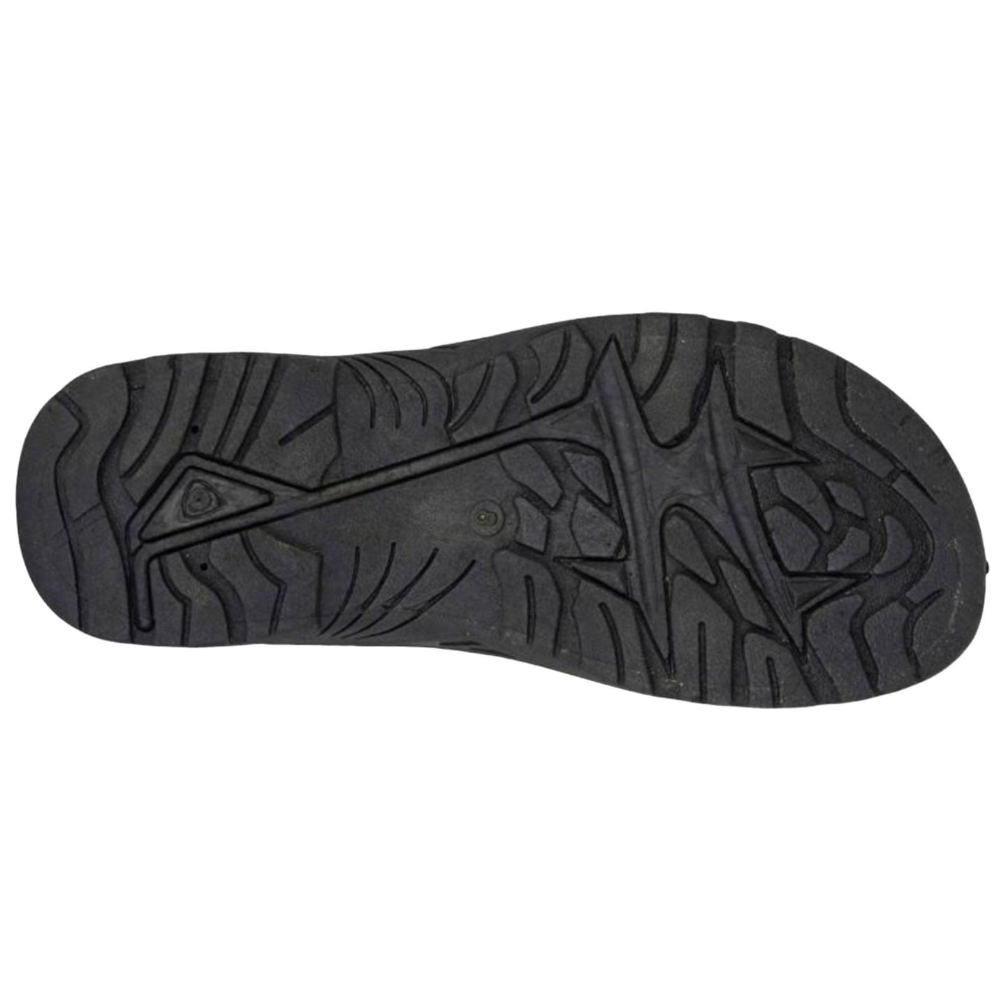 PDQ Mens Triple Touch Fastening Sports Sandal M993A Black/Grey