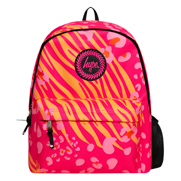 Hype Pink Animal Prints Badge Backpack Donaghys