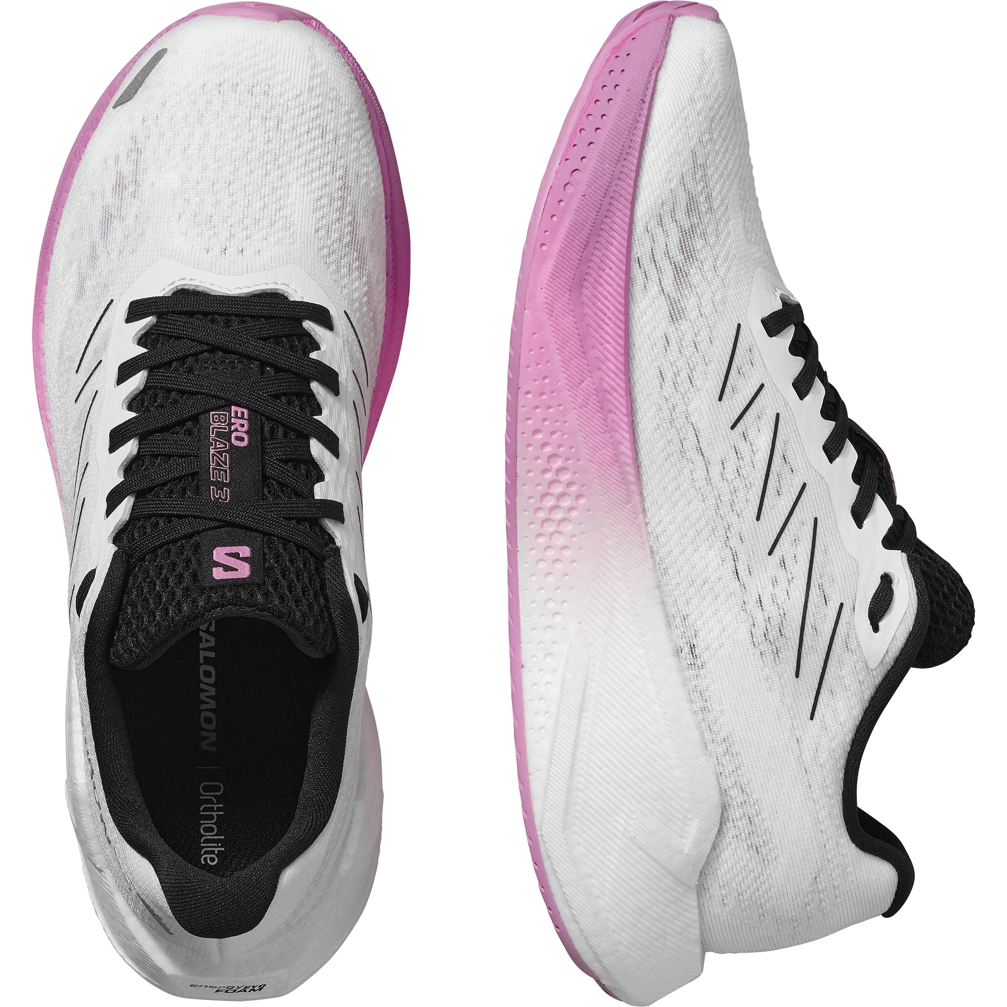 Salomon Womens Trainer Aero Blaze 3 White/Black/Cyclamen