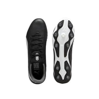 Puma King Match men's black and white firm-ground football boots