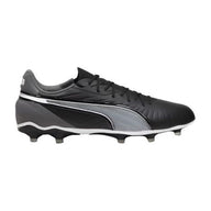 Puma King Match men's black and white firm-ground football boots
