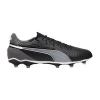Puma King Match men's black and white firm-ground football boots