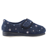 Padders Women's Slippers Step In Hug Navy Floral