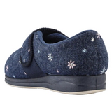 Padders Women's Slippers Step In Hug Navy Floral