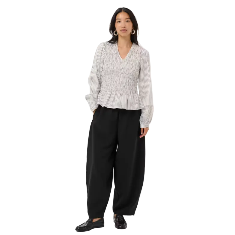 Part Two Womens Blouse Dewa PW Black Stripe