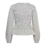 Part Two Womens Blouse Dewa PW Black Stripe