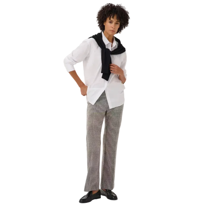 Part Two Pontas women's small check trousers