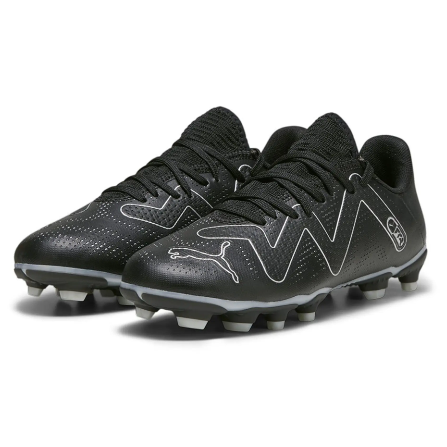 Puma Youth Future Play Football Boots FG/AG Black/Silver