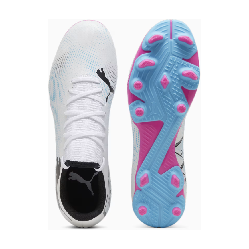 puma pink and blue football boots