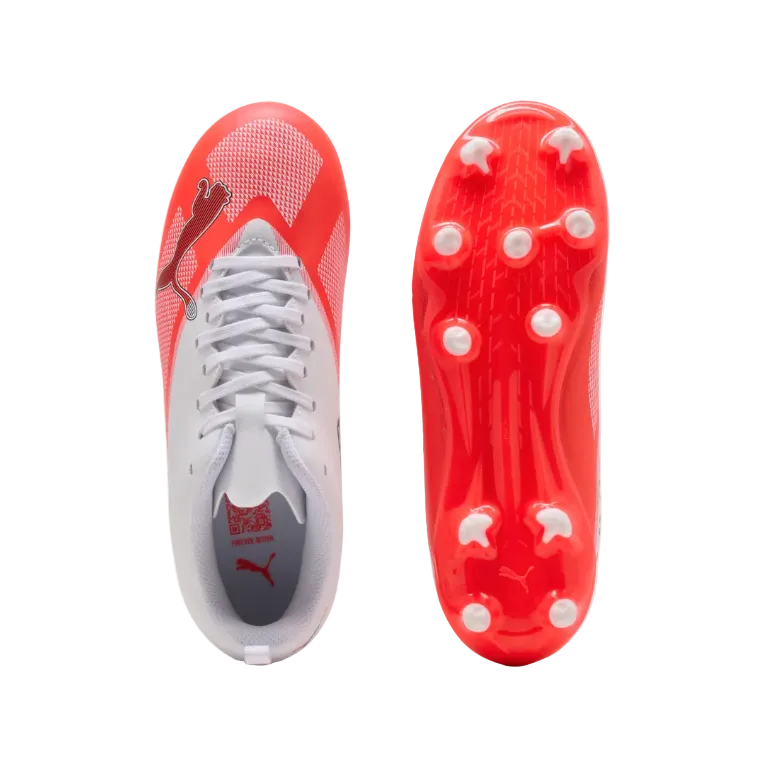 Puma Junior Football Boot Ultra 7 Play FG/AG Red/Black/White